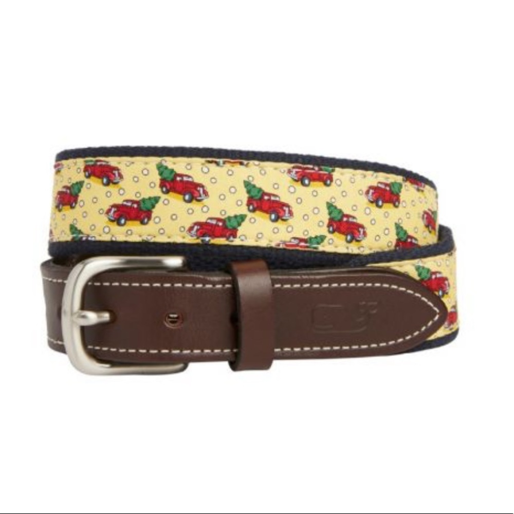 NWT Vineyard Vines Truck & Tree Canvas Club Belt - Picture 2 of 11